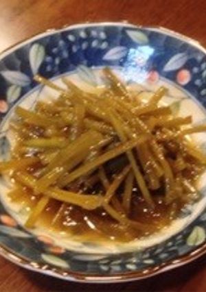 旬の味♪＊さつまいものツルの炒め煮＊-レシピのメイン写真