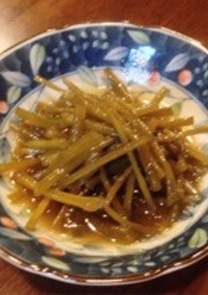 旬の味♪＊さつまいものツルの炒め煮＊-レシピのメイン写真