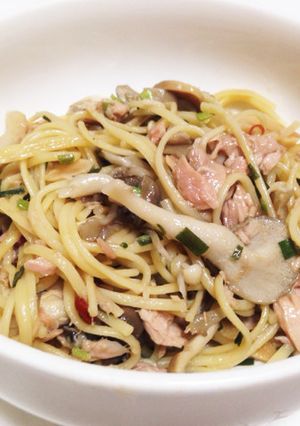 ツナとキノコのエスニックワンポットパスタ-レシピのメイン写真