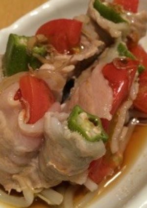 お野菜とバラ肉の蒸し焼き-レシピのメイン写真