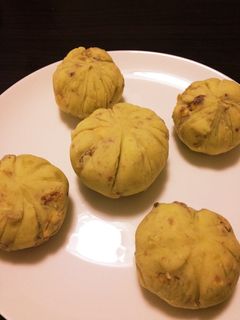 秋の簡単!和風スイーツ。サツマイモ巾着-レシピのメイン写真