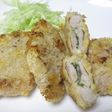 アクティフライで大葉とチーズ入りヒレかつ