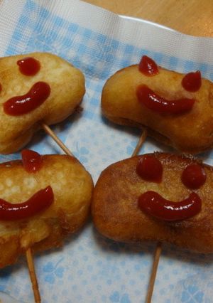 ハロウィンに♪かまぼこドッグ-レシピのメイン写真