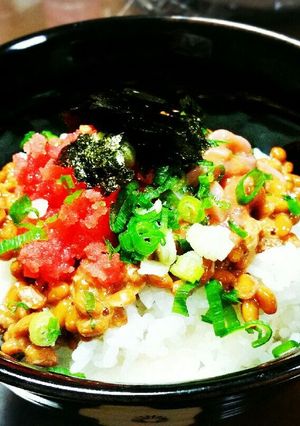意外と美味しい☆たらこいか納豆ごはん☆-レシピのメイン写真
