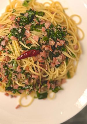 ソーセージとほうれん草の手抜き和風パスタ-レシピのメイン写真