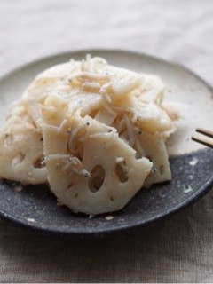 蓮根のはちみつ梅和え-レシピのメイン写真