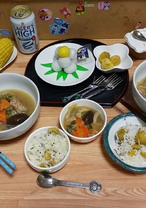 スーパームーン「中秋の名月」栗ごはん-レシピのメイン写真