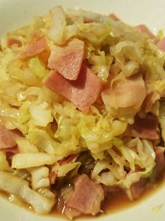 キャベツとベーコンのバター醤油炒め-レシピのメイン写真
