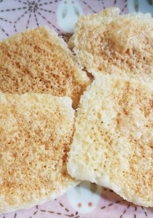 『スライスチーズdeカリカリせんべい』-レシピのメイン写真