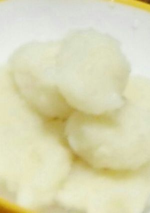 簡単！お月見ポテトだんご【離乳食】-レシピのメイン写真