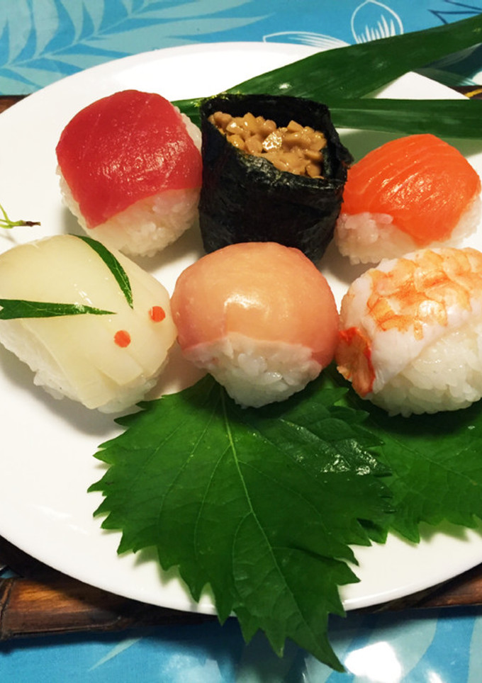 簡単お月見手毬寿司♪-レシピのメイン写真