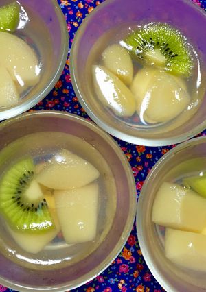 簡単♪白桃缶ゼリー♪お弁当デザート-レシピのメイン写真