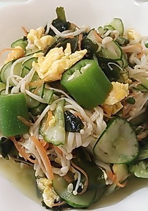 オクラときゅうりの酢の物-レシピのメイン写真