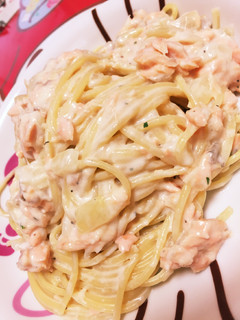 鮭のクリームパスタ-レシピのメイン写真