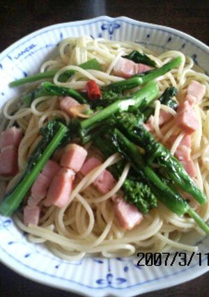 菜の花とベーコンのパスタ-レシピのメイン写真