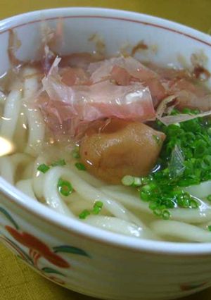 梅かつおうどん-レシピのメイン写真