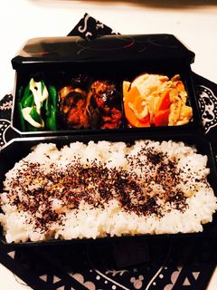 【男子弁当】茄子カレー炒めと帆立卵煮-レシピのメイン写真