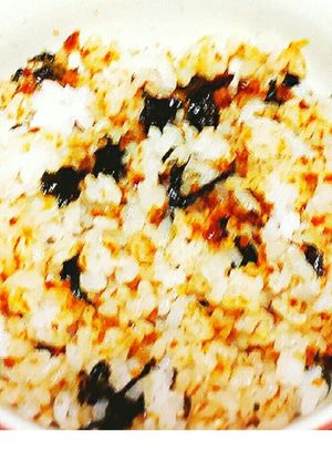 ズボラ飯!おかかと韓国のりの混ぜご飯♪-レシピのメイン写真
