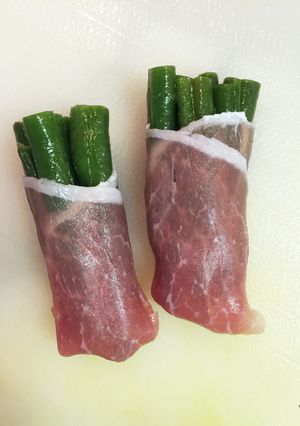 簡単☆お弁当に生ハムインゲン-レシピのメイン写真