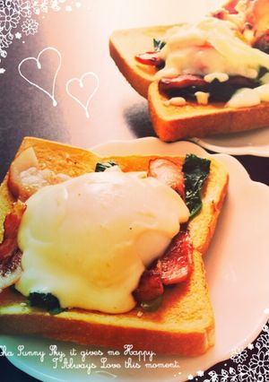 食パンdeエッグベネディクト風-レシピのメイン写真