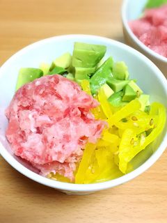 見た目も味もgood♪アボカドとろたく♡-レシピのメイン写真