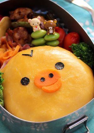オムライスキャラ弁☆キイロイトリ-レシピのメイン写真