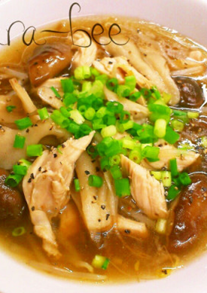 とろみで満足♡ささみときのこの中華スープ-レシピのメイン写真