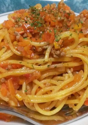 【ワンポットパスタ①】ミートソース-レシピのメイン写真
