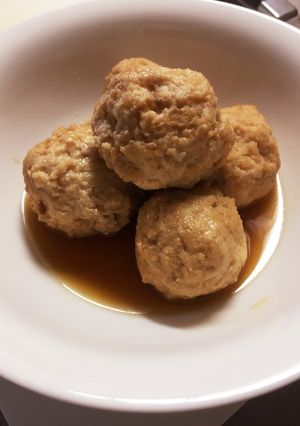 お鍋一つで簡単に！豆腐入り鶏のつくね煮-レシピのメイン写真