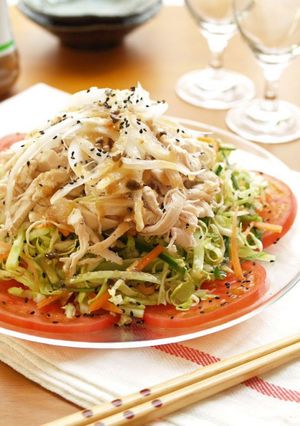 春野菜と蒸し鶏のおかずサラダ-レシピのメイン写真