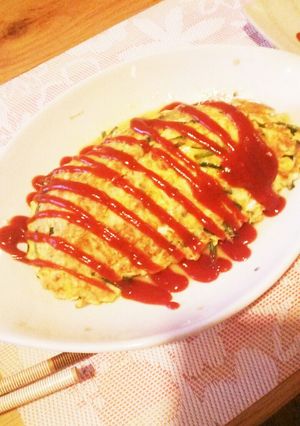 雑把メシ♪にらとひきわり納豆のオムレツ☆-レシピのメイン写真