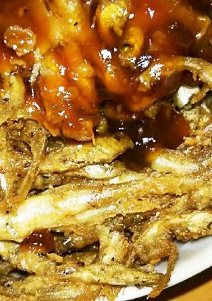わかさぎのかき揚げ、めんつゆがらめ-レシピのメイン写真