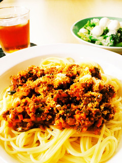 赤ワインのミートソーススパゲティ-レシピのメイン写真