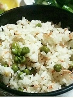 グリンピースと干し海老の炊き込みご飯-レシピのメイン写真