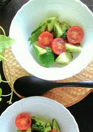 茅乃舎つぶぽん酢で簡単サラダ-レシピのメイン写真