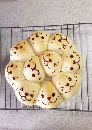 可愛い☆しろたんのちぎりパン-レシピのメイン写真