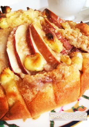 もこもこ林檎クリームチーズパウンドケーキ-レシピのメイン写真