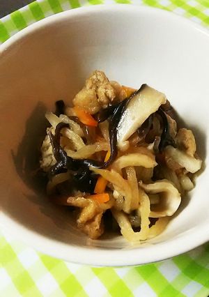 ちょっぴり甘め☆我が家の千切り大根の煮物-レシピのメイン写真