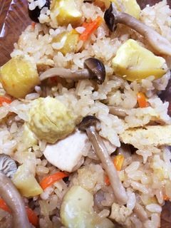 栗&しめじおこわ☆炊飯器☆-レシピのメイン写真
