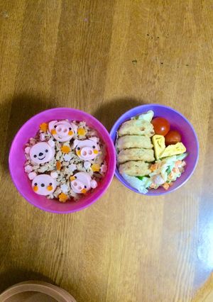 簡単♪キャラ弁♪魚肉ソーセージの動物達♪-レシピのメイン写真