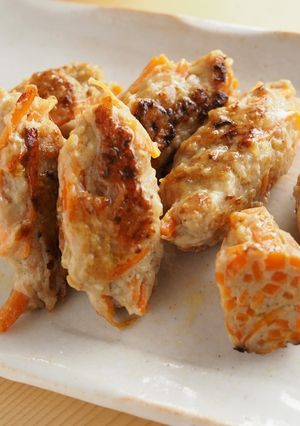 千切りにんじん入りのカレー風味鶏つくね-レシピのメイン写真