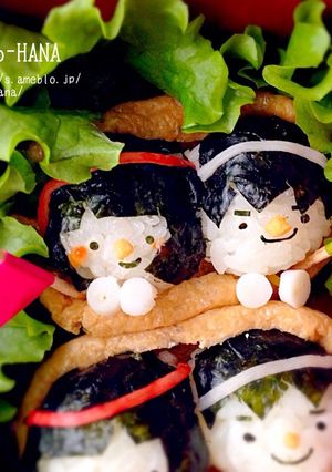 運動会の応援デコいなり寿司-レシピのメイン写真