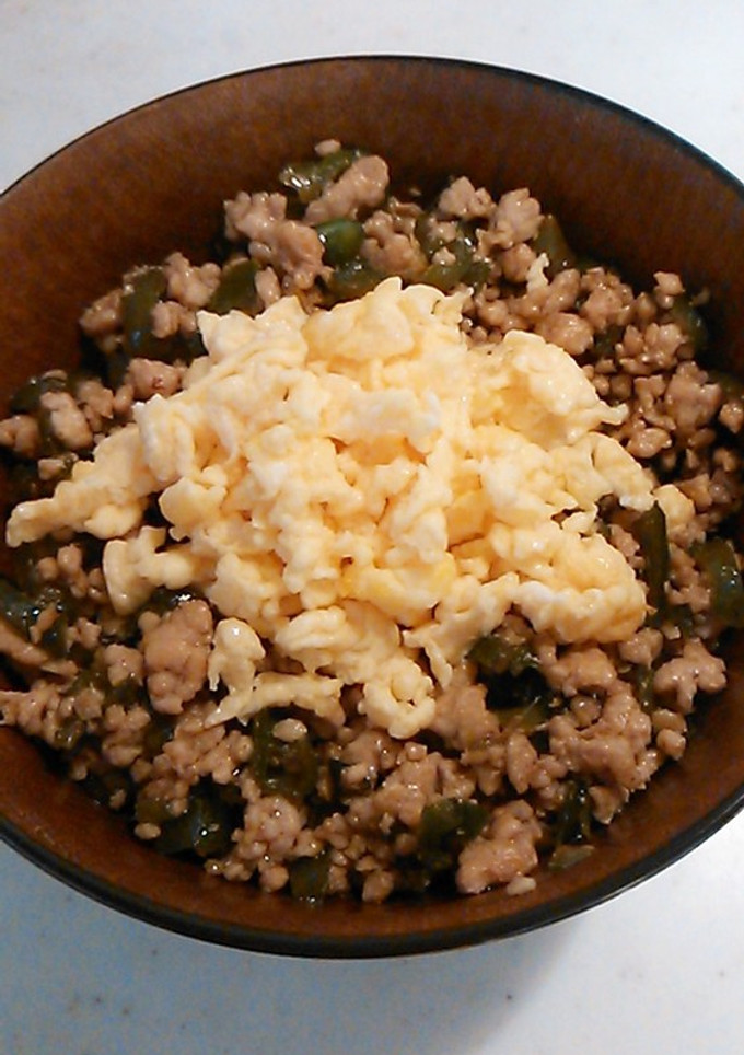 我が家のとりそぼろ丼-レシピのメイン写真