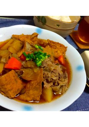 豚と厚揚げの肉じゃが♡-レシピのメイン写真