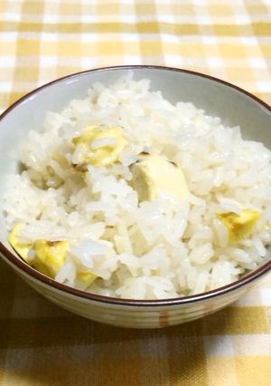 レンジで栗おこわ(茶碗5杯分)-レシピのメイン写真