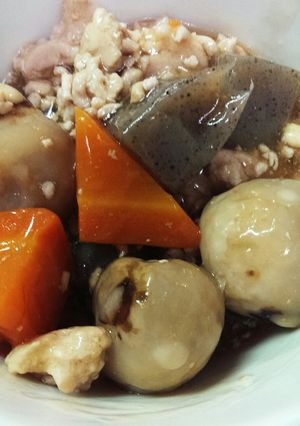 里芋と鶏ミンチの煮物-レシピのメイン写真