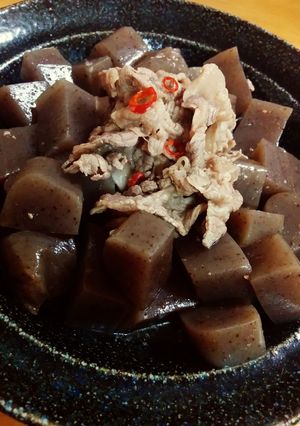 牛肉とこんにゃくのピリ辛ポン酢☆おつまみ-レシピのメイン写真