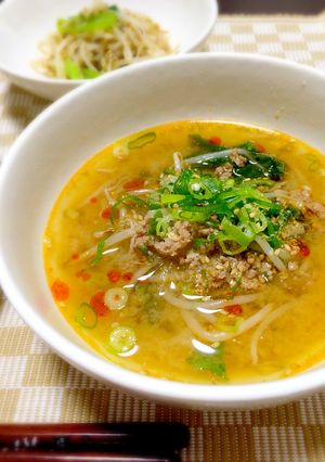 担々麺風春雨スープ-レシピのメイン写真