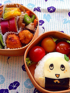 ふなっしーおにぎり♪キャラ弁-レシピのメイン写真
