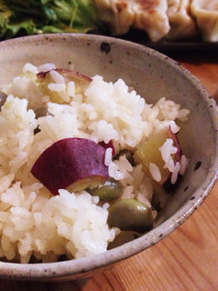さつまいもと枝豆のご飯-レシピのメイン写真